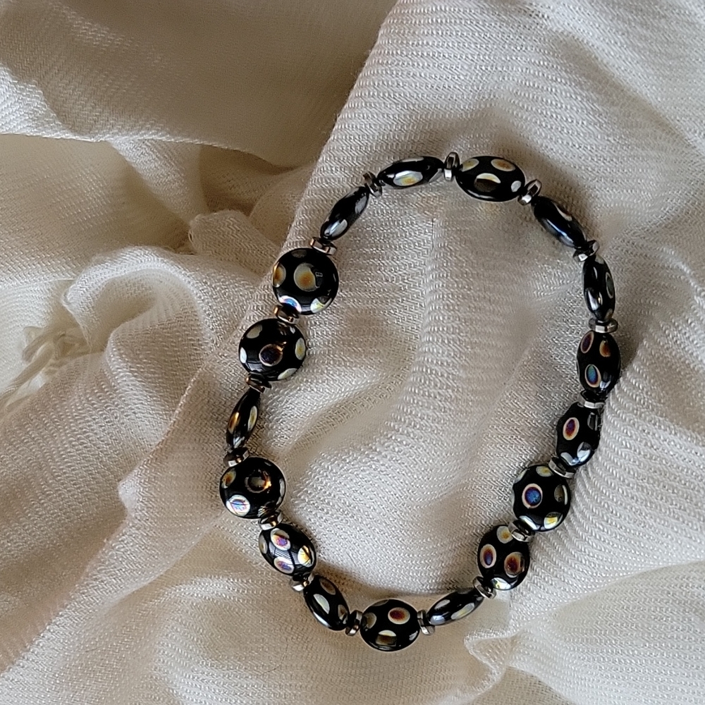 Czech Glass Hand Strung Bracelet